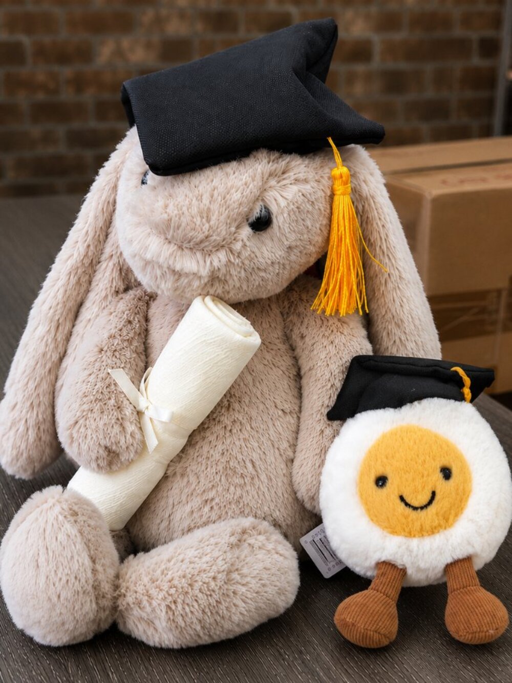 Jellycat (Graduation Egg ❗❗+ Graduation Bunny ❗❗) NWT HTF